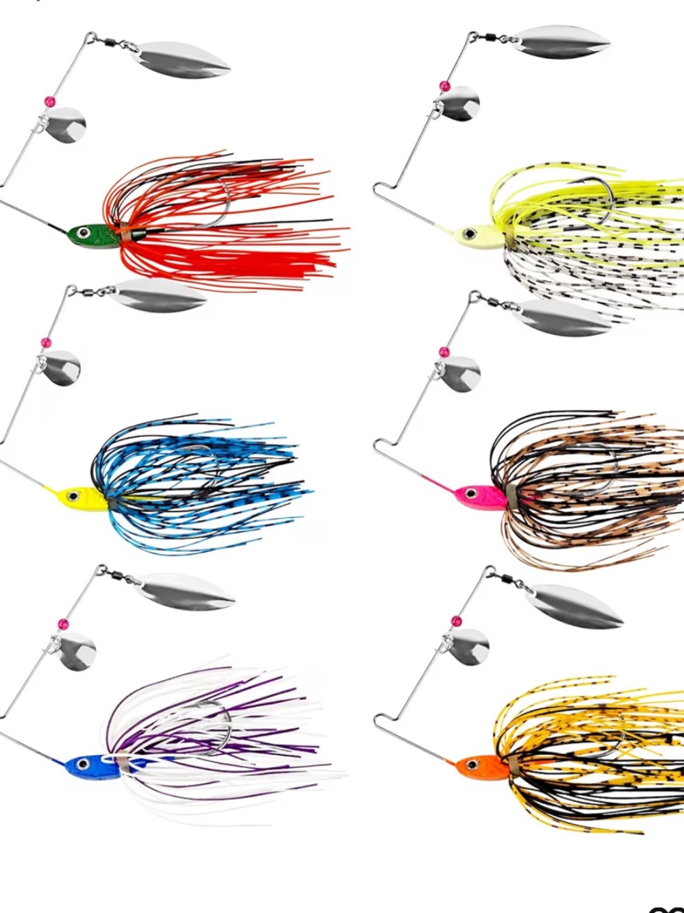 Spinnerbait Fishing Lures - Assorted Colors